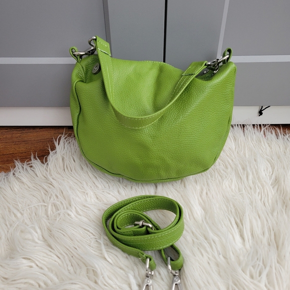 Green Leather Women's Bag - Picture 6 of 8